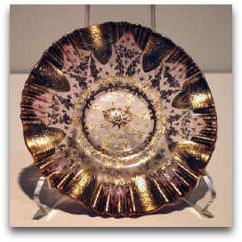 Glass bowl, 19th century