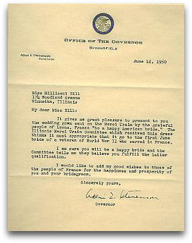 Letter from Adlai Stevenson