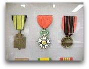 Framed Bertrand Medals Top Row