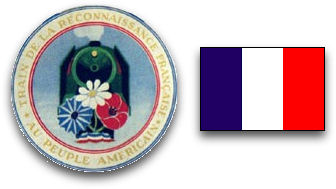 Merci Train symbol & French Flag